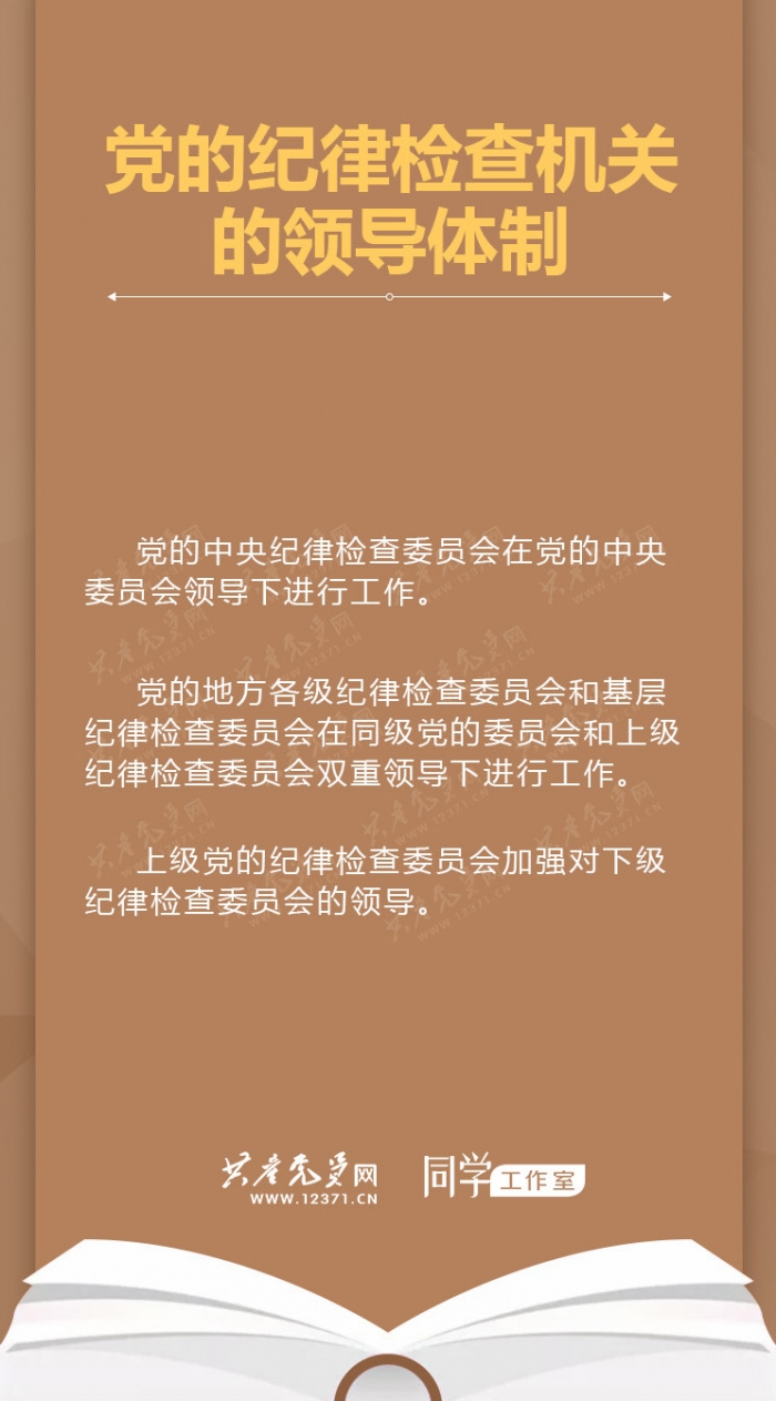 党的纪律检查机关的领导体制